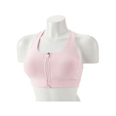 Complete with moisture-wicking technology, this women's Tek Gear sports bra is a fitness essential. Complete with moisture-wicking technology, this women's Tek Gear sports bra is a fitness essential. Perfect for medium-impact exercises such as biking Tru-Dry technology wicks moisture away from the body to keep you comfortable Lightly padded cups Zipper locks in place when flipped down Hook and eye closure keeps you secure Racerback with keyhole accent Tag free Wire freeFABRIC & CARE Polyester, s Stretch Sportswear Bra For Workout, Light Exercise Racerback Sports Bra, Workout Stretch Sportswear Bra, Workout Stretch Sports Bra, Pink Activewear With Medium Bust Support And High Stretch, Compression Racerback Sports Bra For Light Exercise, Pink Stretch Athleisure Bra, Athleisure Stretch Pink Bra, Sports Bra With Fitted Stretch