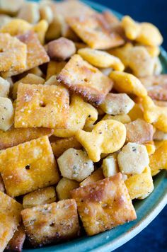 a blue bowl filled with cheesy tofu