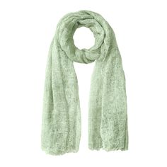 This smooth, light, and breathable scarf is the perfect accessory for all seasons. Whether you're a fashion enthusiast looking to elevate your style, a traveler seeking functional yet chic travel attire, or a thoughtful gift giver, this scarf is your ideal go-to. With a generous size of 33" wide and 88" long, it offers multiple styling options—from a classic neck wrap to a sophisticated shawl. Its flowy design makes it adaptable to any look, whether you're dressing up for a special event or keep Cotton Shawl For Fall, Spring Green Cotton Scarves, Green Cotton Scarves For Spring, Solid Cotton Scarf For Spring, Short Fringe, Cozy Scarf, Fall Scarves, Trendy Sunglasses, Chic Handbags