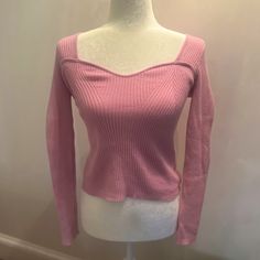 New With Tags Pink Ribbed Fitted Knit Top, Fitted Ribbed Pink Knit Top, Fitted Pink Ribbed Knit Top, Fitted Ribbed Sweater For Spring, Spring Fitted Ribbed Sweater, Navy Sweaters, Navy Pink, Ribbed Sweater, Old Navy