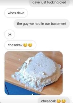 two texts that have been made to look like cheese