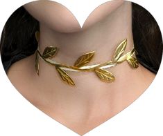 Fairycore Gold Jewelry For Party, Fairycore Gold Necklaces For Party, Fairycore Gold Party Necklaces, Elf Fairy Costume, Fairycore Jewelry, Vine Necklace, Elf Fairy, Goddess Necklace, Ivy Leaf