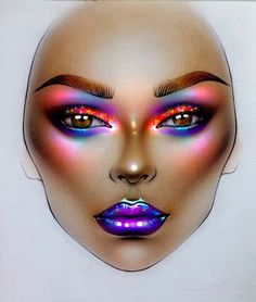 Goddess Leach Fashion Illustration Makeup, Best Mac Makeup, Art Anatomy