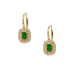 Diamond &amp; Emerald Pierced Earrings

14K Yellow Gold
0.40 Diamond Carat Weight
0.53 Emerald Carat Weight
0.74 Long X 0.33 Wide Green Pave Setting Fine Earrings, Green Diamond Halo Design Earrings, Green Halo Design Fine Jewelry Earrings, Green Earrings With Pave Setting As A Gift, Green Diamond Drop Earrings With Accents, Green Emerald-cut Earrings With Diamond Accents, Emerald Cut Green Earrings With Diamond Accents, Elegant Green Earrings With Halo Design, Elegant May Birthstone Earrings With Halo Design