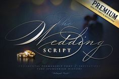 the wedding script with two gold rings