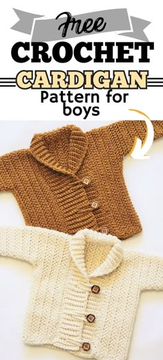 the free crochet cardigan pattern for boys