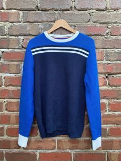 "Vintage Tommy Hilfiger Knit Pullover/Jumper Embroidered Tommy RARE  Colour: Blue/White  Size:  See Measurements (Size Small) Measurements  Shoulder to Shoulder: 41 cm Pit to Pit: 51 cm Length: 68 cm Feel free to contact me if you have any questions!  Items are vintage, please do not expect them to be in a \"like new\" condition. *Returns are based on whether the item is not as listed or has any defects that have not been displayed." Vintage Tommy Hilfiger, Pullover Outfit, Black Print, Knitted Pullover, Sweater Outfits, Like New, Zip Ups, Vintage Ladies, Tommy Hilfiger