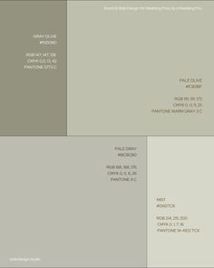 two different shades of gray and white with the same color scheme for each paint swatch