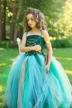 Panda Crafts, Merida Princess, Green Tulle Dress, Disney Princess Dress, Princess Tutu Dresses, Tutu Ideas, Princess Merida, Tulle Dresses