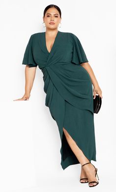 Braelynn Maxi Dress - emerald Dresses Date Night, Denim Short Dresses, Dresses Spring, Tulip Skirt, Maxi Bridesmaid Dresses, Plain Dress, Maxi Dress Wedding, Plus Size Maxi, Mini Slip Dress