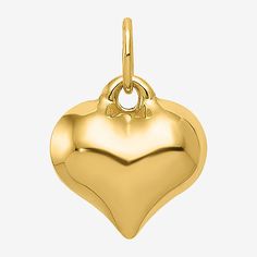 Features: Quick ShipShape: HeartMetal Color: YellowPendant Length: 15mmPendant Width: 11mmCare: Wipe CleanMetal: 14k GoldPendant & Charms Type: PendantsCountry of Origin: Imported Heart Pendant Gold, Gold Heart, Heart Of Gold, Heart Charm, Heart Pendant, Jewellery And Watches, Fine Jewelry, Charms, Women Jewelry