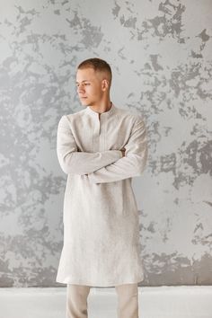 Mens Kaftan tunic shirt striped, long linen shirt, Linen Caftan, Men long tunic robe, comfy Loungewear, Linen long Robe, linen clothing men Can be ordered in any of 24 linen colors - see the last photo. Colors No. 4, 19, 20, 24 are more lightweight. ... Gorgeous eco-friendly loose and at the same time stylish kaftan shirt made of high quality softened Baltic pure linen. Perfect choice for a hot weather, holidays, wedding party, any other special occasion or as loungewear. Listing includes ONLY k Linen Caftan, Mens Kaftan, Kaftan Shirt, Long Linen Shirt, Kaftan Tunic, Casual Linen Pants, Shirt Linen, Beach Wear Men, Linen Clothing