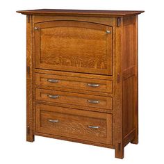 Amish USA Made Handcrafted Modesto Secretary Desk sold by Online Amish Furniture LLC Desk Armoire, Small Secretary Desk, Wood Secretary Desk, Armoire Desk, Computer Armoire, Roll Top Desk, Quarter Sawn White Oak, Sales Desk, Secretary Desk