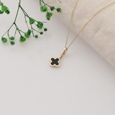 ✨ PENDANT 14K Gold Clover Necklace, Dainty Four Leaf Clover Pendant, Flower Necklace, Gift For Her ✨ Details : *Gold KT: 14K Solid Gold * Chain lengths:14'',15'', 16'', 18", 20", 22",24" * Pendant width : 10mm * Pendant length :20mm ✨ SHIPPING All the orders will be shipped to the shipping address supplied through your Etsy Order. Please check this address is correct before finishing your check out. Artgenie Jewelry is not responsible for packages shipped to wrong addresses. It is the buyer's responsibility to ensure that all shipping information is correct prior to finish the purchase. ✨ ESTIMATED SHIPPING TIMES USA : 2-5 Business days Canada : 3-6 Business days U.K : 2-5 Business days Europe : 1-3 Business days ✨ STORE: https://www.etsy.com/shop/artgeniejewelry If you have any questions, Black Clover Necklace, Birthday Minimal, Four Leaf Clover Necklace, Clover Pendant, Minimal Necklace, Solid Gold Chains, Girlfriend Birthday, Clover Necklace, Necklace Dainty