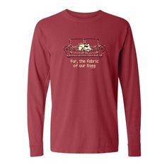 This crimson, classic long sleeve tee, is made of 100% combed, ringspun cotton. All my puppy soft apparel is decorated right here in the U.S.A. Machine wash and dry. Long Sleeve Soft-washed Cotton T-shirt, Cotton Long Sleeve Graphic Tee, Pre-shrunk Long Sleeve Relaxed Fit T-shirt, Pre-shrunk Cotton Long Sleeve T-shirt, Red Cotton T-shirt For Fall, Soft-washed Long Sleeve Graphic Tee, My Puppy, Soft Clothes, Long Sleeve Tee