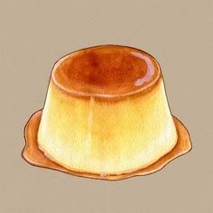 a drawing of a brown hat on top of a plate with saucer underneath it