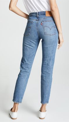 Peg Trousers, Ripped Jeggings, Jeans Outfit Casual, Trendy Jeans, Cute Jeans, Perfect Jeans, Tapered Jeans, Waist Jeans