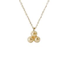 This precious necklace is composed of 14K solid gold and beautifully complemented by a delicate yet durable 14K solid gold chain, finished with a secure lobster claw clasp and Nana Bijou signature logo tag. This piece is adjustable in length. Trinity Ball Dimensions: approximately 3.5mm (w) x 3.5mm (h) Metal Finish: High Shine Polish This design is available in Rose, White and Yellow 14K Gold Please note that this item takes about 3 to 5 business days for production, prior to shipping. This item Yellow Gold Pendant Necklace With Star Charm, 14k Gold Star Charm Pendant Necklace, 14k Gold Pendant Necklace With Star Charm, 14k White Gold Dangle Necklaces, 14k White Gold Dangle Necklace, White Gold 14k Dangle Necklaces, 14k Gold Necklace With Star Charm And Round Pendant, Rose Gifts, Chain Collar