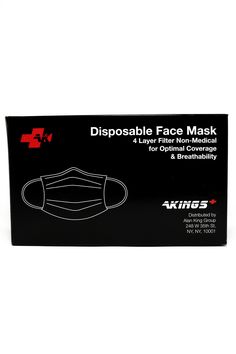 4-PLY DISPOSABLE FACE MASK IN BLACK 3 NON-WOVEN LAYERS AND 1 SMS MELT-BLOWN LAYER SEALED IN PACKS OF 10 METAL NOSE BRIDGE ALLOWS YOU TO CREATE THE BEST FORM FIT HAVE QUESTIONS? READ OUR MASK FAQ HERE. AS SEEN ON: ABC NEWS, BUSINESS INSIDER, ESQUIRE, FORBES, GQ, MAXIM, TOMS GUIDE, ETC. LOOKING FOR REUSABLE MASKS? SHOP HERE. WORLDWIDE SHIPPING AVAILABLE THIS ITEM IS FINAL SALE - NO RETURNS ARE ACCEPTED. Disposable Face Mask, Black Face Mask, Face Mask Black, Cool Masks, Simple Website, Best Masks, Mask Shop, Mouth Mask, Black Mask