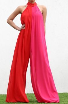 Fall in love with this colorful Color Burst Jumpsuit! The loose fit is both comfy and stylish, while the side pockets conveniently keep your stuff close. The lining of chiffon material creates a striking look and the back keyhole with neck button closure gives it an extra touch of sass! Be sure to show it off—you won't wanna keep this beauty in the closet! (Size up for the ultimate boho chic vibe!) LOOSE FITSIDE POCKETLINED, CHIFFON MATERIAL BACK KEYHOLE WITH NECK BUTTON CLOSURE100% Polyester MO Elegant Pink Jumpsuit For The Beach, Elegant Pink Beach Jumpsuits And Rompers, Elegant Pink Jumpsuits And Rompers For Beach, Chic Chiffon Beach Jumpsuits And Rompers, Chic Chiffon Jumpsuits And Rompers For Beach, California Colors, Color Burst, Closet Size, Chiffon Material