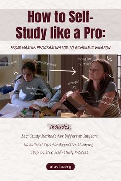 an ad for the film how to self study like a pro