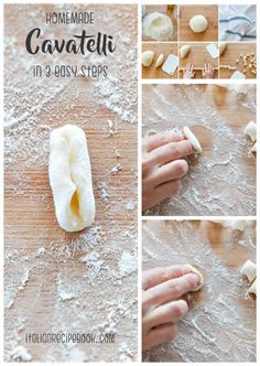 how to make homemade cavatelli in 3 easy steps with pictures and instructions