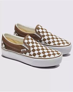 Classic Slip-On Platform Shoe Trending Fall Shoes, Fall 2024 Shoes, 2024 Shoe Trends, Shoe Patches, Womens Fall Shoes, Platform Vans Outfit, Comfy Work Shoes, Boot Closet, Platform Aesthetic