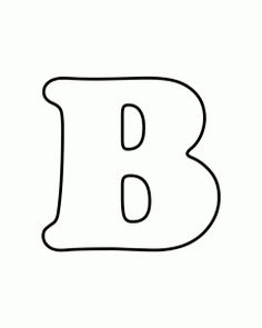 the letter b is shown in black and white