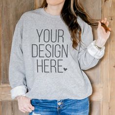 || ❤DIGITAL DOWNLOAD ONLY❤ || Gildan 18000 Sweatshirt Mockup | Sport Grey Gildan 18000 Mockup | Grey Sweatshirt Model Mockup -No physical item will be shipped to you- Let Massey Mocks help you to create a professional look for your business! Our simple mockups offer you the ability to feature each of your designs with minimal effort in a show stopping way! Professional mockups are the best way to sell, so grab 5, 10, or 20+ and SAVE! My hope is to help you build a brand you can be proud of!  || Sweatshirt Model, Build A Brand, Sweatshirt Mockup, My Hope, Hope Is, Professional Look, Grey Sweatshirt, Brand You, To Sell