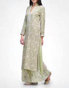 Get regal and festive with this exquisite, heavy all over hand embroidered tunic kurta and Suit Set! When it is time to celebrate, this dress is a must!! All over delicate, exquisite Hand Embroidery called Chikankari Mirrorwork and embroidery on Palazzo and Scarf Dupatta Made to Order, tailored dress Can purchase the whole set or just the Kurta Dress Whole set includes the Kurta, the Palazzo and the Scarf Dupatta Available in may colors Fully customizable Average length of kurta : 47 Length of p Luxury Chikankari Embroidery Maxi Length Dupatta, Semi-stitched Chikankari Kurta For Reception, Traditional Long Sleeve Embroidered Dress For Reception, Long Sleeve Salwar Kameez With Floral Embroidery For Reception, Floral Embroidered Long Sleeve Salwar Kameez For Reception, Long Sleeve Floral Embroidered Salwar Kameez For Reception, Embroidered Dress For Diwali Reception, Embroidered Dress For Diwali Reception With Intricate Embroidery, Diwali Embroidered Dress For Reception