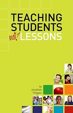 teaching students not lessons book cover with images of people in squares on the front and back