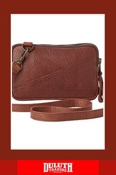 It's a wallet! It's a bag! It's a darn fine cowhide leather dual zip wallet, worthy of all your essentials. Zip Wallet, A Bag, Cowhide Leather, Wallet, Leather