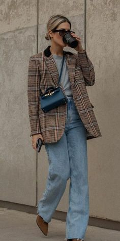 Capsule Style, November Outfits, Looks Jeans, Looks Pinterest, Chique Outfits, Looks Street Style, Blazer Outfits, Autumn Outfit, 가을 패션