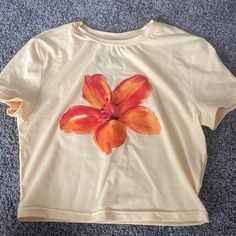 Brand New, Never Worn Pacsun Tops, White Crop, White Crop Top, Pacsun, Yellow White, Crop Tops, Womens Tops, Yellow, White