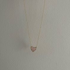 Barely Worn. Condition- Good Quality, Looks Brand New. Feminine Pink Pendant Jewelry, Feminine Pink Rose Quartz Jewelry, Pink Heart Cut Necklaces With Heart Beads, Trendy Rose Gold Heart Necklace, Dainty Pink Rose Quartz Jewelry, Pink Heart Beads Pendant Jewelry, Feminine Pink Necklace For Gift, Feminine Heart-shaped Everyday Jewelry, Pink Heart Charm Pendant Jewelry