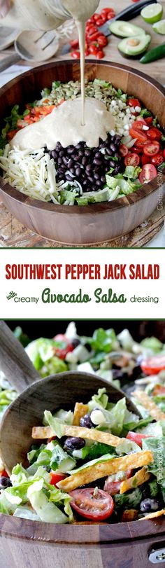 this southwest pepper jack salad is an easy and delicious side dish