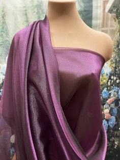 "Width: 45\" wide Length per listing: 1 yard Price per yard is $6.00 Type: Iridescent Crystal Organza Color: Purple Weight:5 oz's Content: 100% Nylon Care: machine washable" Elegant Organza Fabric For Party, Elegant Purple Fabric For Party, Elegant Festive Fabric And Notions For Parties, Dress Skirts, Wedding Home Decor, Iridescent Crystal, Pageant Dress, Organza Fabric, Pastel Yellow