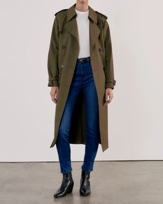 TANNER TRENCH COAT | Nili Lotan Long Gabardine Raincoat For Fall, Fall Gabardine Long Raincoat, Gabardine Workwear Raincoat For Fall, Gabardine Raincoat For Work In Fall, Fall Workwear Gabardine Raincoat, Modern Fall Outerwear With Belt Loops, Spring Gabardine Outerwear With Belt Loops, Belted Long Raincoat For Fall, Tan Trench Coat