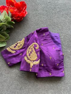 Hand embroidered ready made saree blouse / crop top/stitched saree blouse usa / onion pink saree blouse/modern blouse/zardosi blouse/elbow sleeve saree blouse/ pure silk blouse/ light pink maggam work blouse            Well..!! we understand that you may not get in your desired size/pattern, here you go with customization according to your size/pattern which we can deliver in 1-2 weeks of time period !!      Here is a beautiful Hand embroidered zardosi work crop top / blouse in purple color that has deep V neck with hand embroidered motifs all over sleeves and back as shown!! This is saree blouse has elbow sleeves with butis all over the body , Runs with any self or contrast color saree !! Please message us for any color / size customization !!       Fabric : pure raw silk  Lining : yes , Pink Maggam Work Blouse, Saree Blouse Modern, Hand Embroidery Blouse, Pink Saree Blouse, Ready Made Blouse, Maggam Blouse, Sarees For Girls, Lavender Blouse, Aari Work Blouse