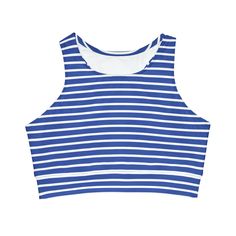 Women's High Neck Cropped Bikini Top Athleisure Crop Top With Built-in Bra For Beach, Poolside Crop Top With Built-in Bra, Sleeveless Crop Top With Built-in Bra For Poolside, Casual Sleeveless Sports Bra For Beach, Sporty Halter Neck Crop Top For Yoga, Sporty Crop Top For Beach, Summer Cropped Athleisure Sports Bra, Sporty Crop Top Sports Bra For Summer, Cropped Sports Bra For Summer