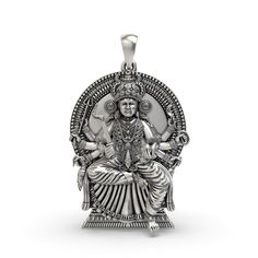 "Embrace the divine energy of Chottanikkara Bhagavathi Amman with this 925 Sterling Silver pendant. This exquisite piece features the revered Hindu goddess, known for her powerful healing and protection qualities. Expertly crafted with fine detailing and a polished finish, this pendant is a stunning expression of spiritual devotion and reverence. The pendant serves as a sacred amulet, offering protection and blessings to its wearer. Made from high-quality sterling silver, it is nickel-free and h Spiritual Oxidized Temple Necklace, Sterling Silver Temple Jewelry For Meditation, Handmade Silver Spiritual Temple Necklace, Spiritual Jewelry For Puja, Spiritual Oxidized Temple Necklace As Gift, Spiritual Oxidized Finish Temple Necklace As Gift, Handmade Spiritual Silver Temple Necklace, Handmade Silver Temple Necklace, Spiritual Engraved Temple Necklace For Rituals