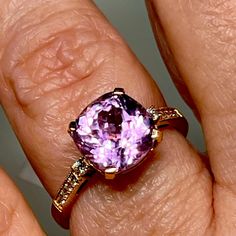 Addendum To Previous Listing. Requested. Kunzite 18kt Cushion Cut And Diamond Ring. Size 9 Extravagant Dresses, Kunzite Ring, Cushion Cut, Womens Jewelry Rings, Diamond Ring, Gold Rings, Ring Size, Women Jewelry, Rose Gold