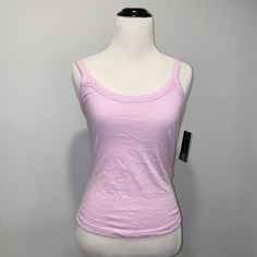 Brand New With Tags, Lavender Tank Spring Purple Cotton Tank Top, Purple Cotton Tank Top For Spring, Spring Fitted Lavender Tank Top, Fitted Lavender Tank Top For Spring, Purple Tank Top For Spring, Sleeveless Lavender Cotton Tank Top, Fitted Purple Camisole For Spring, Fitted Purple Cotton Camisole, Purple Tank Camisole For Spring