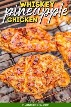 Whiskey Chicken, Chicken Marinate, Chicken On The Grill, Grill Dessert, Chicken Grill, Grill Chicken, Bbq Chicken Pizza, Plain Chicken, Chicken Entrees