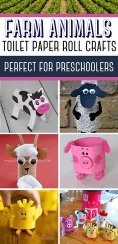 farm animals toilet paper roll crafts perfect for preschoolers