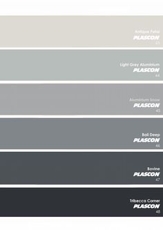 the different shades of gray paint