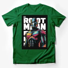 Robot Man Colorful DC Comic Inspired T-Shirt, Vibrant Superhero Graphic Tee, Unique Pop Art Style Apparel Male T-Shirt Custom graphic T-Shirt.Customize your color Pop Art Clothing, Red Superhero, Superhero Graphic, Pop Art Shirt, Joker T Shirt, Comic Face, Pop Art Style, Dc Comic, T Shirt Costumes