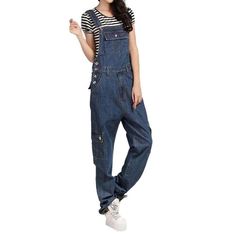 Introducing our cargo women's denim overall from the 2023 Autumn Collection ââ‚?the perfect embodiment of nostalgia and contemporary style!Why You Need TheseThese 90s-inspired denim overalls are crafted to channel your inner free-spirited fashionista. With a retro stonewashed look and a free fit. these overalls are sure to take you back in time with a fashionable twist. The unique details of these overalls make them stand out amongst the crowd. such as the cargo pockets. suspenders. and buttons Cargo Women, Fall Fashion Staples, Womens Denim Overalls, Stonewashed Jeans, Fitted Jumper, Autumn Collection, Street Style Trends, 2023 Autumn, Current Fashion Trends