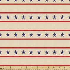 an american flag fabric with stars on it