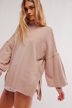 Spring Funnel Neck Sweater With Relaxed Fit, Cozy Oversized High Neck Top, Relaxed Fit Funnel Neck Sweater For Spring, Oversized High Neck Cozy Top, Cozy Funnel Neck Spring Top, Cozy Funnel Neck Top For Spring, Cozy High Neck Tops For Loungewear, Cozy High Neck Top For Loungewear, Cozy Oversized Turtleneck Top